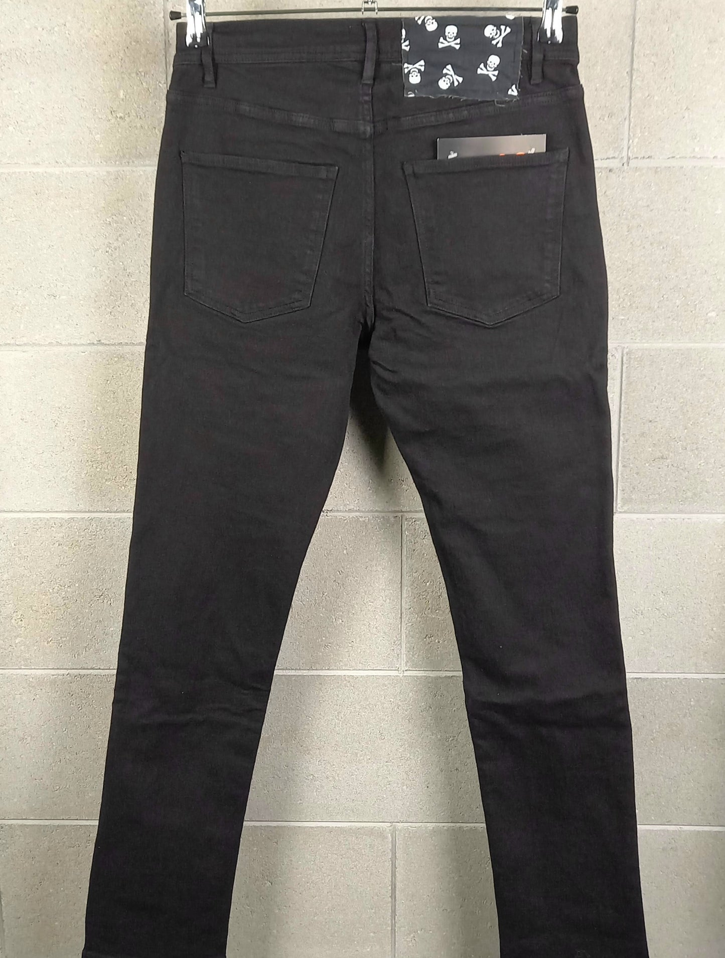 Black Custom Skinny Jeans Pirates