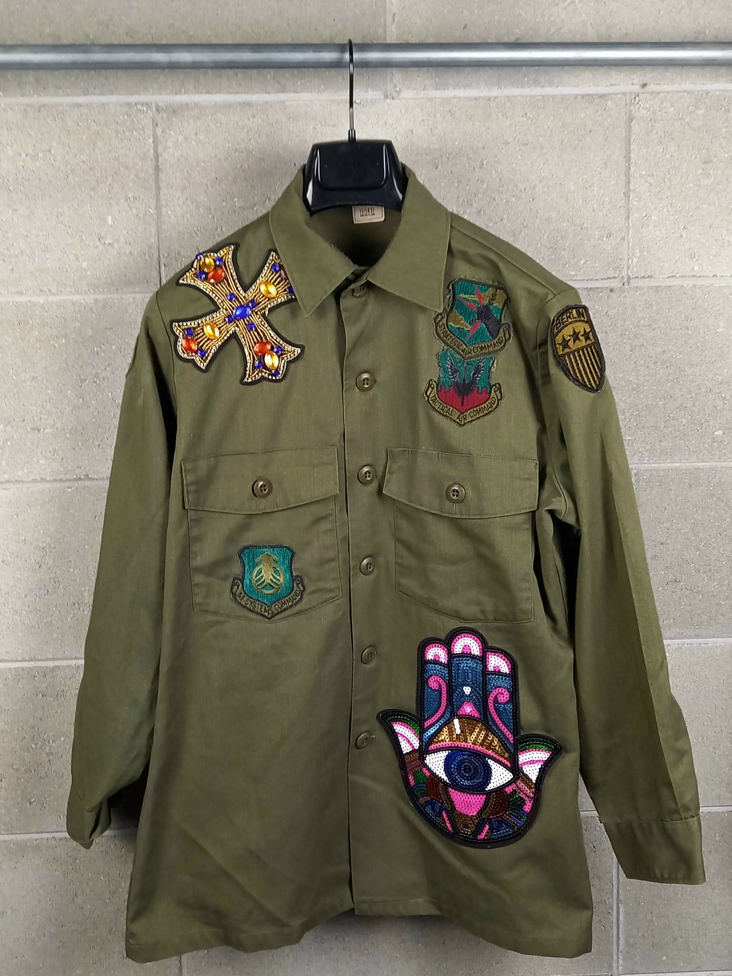 Original Jacket Customized Army Paillettes