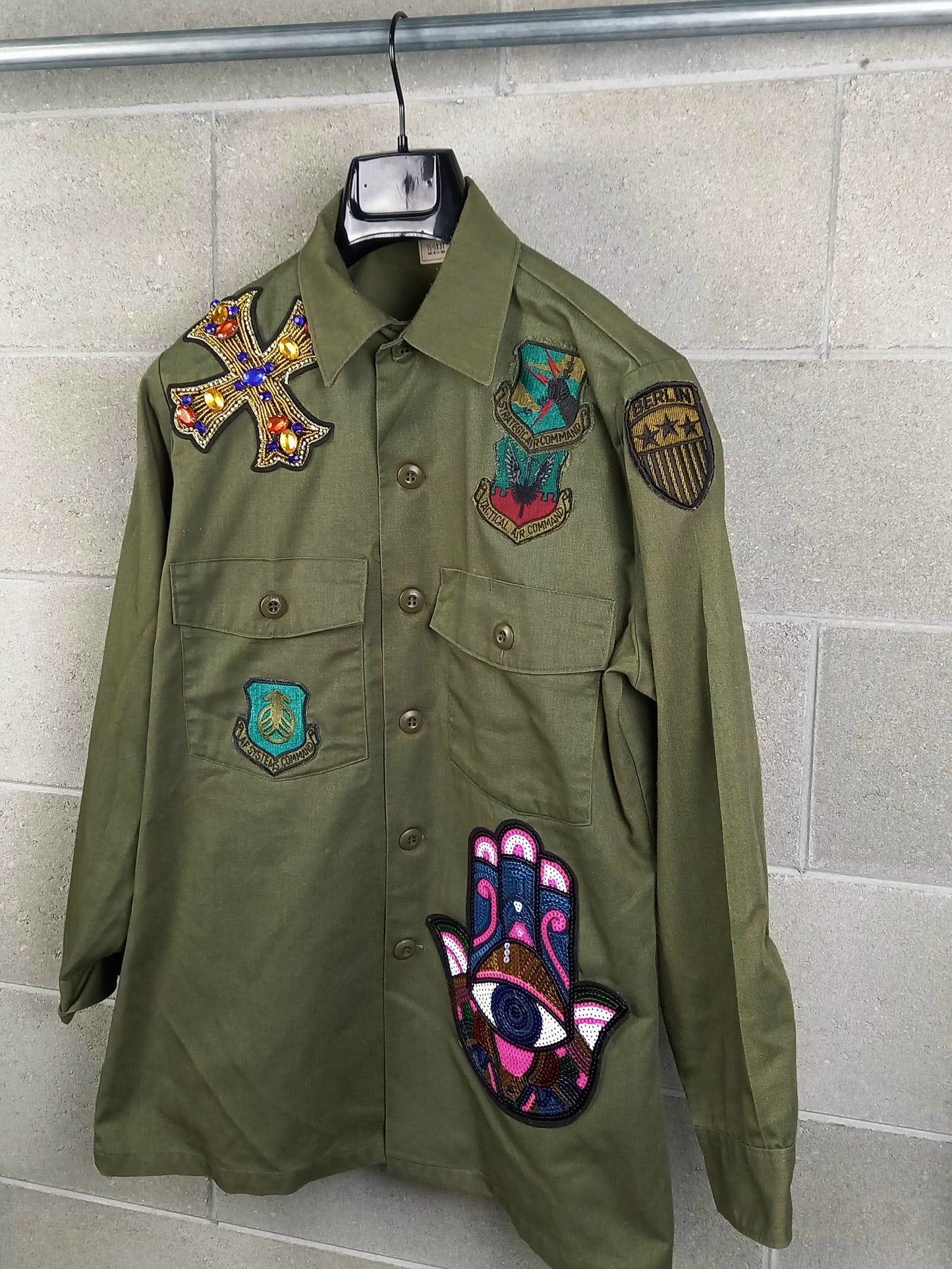 Original Jacket Customized Army Paillettes
