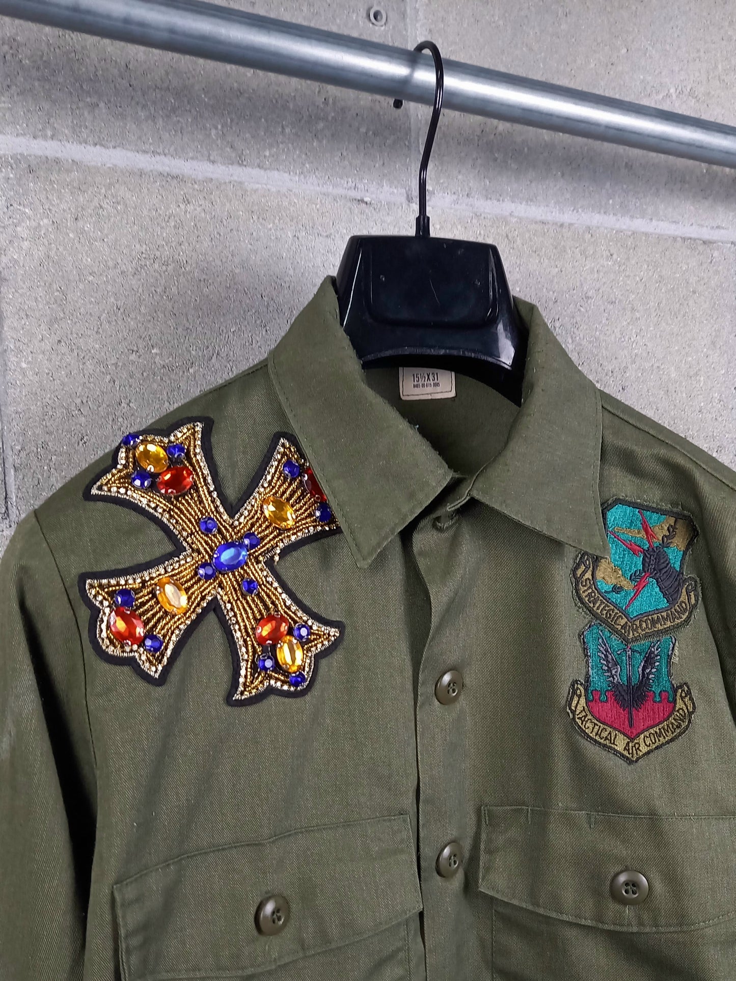 Original Jacket Customized Army Paillettes