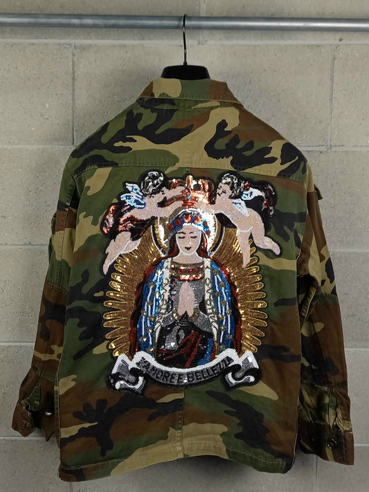Original Jacket Customized Camouflage Amore è Bellezza