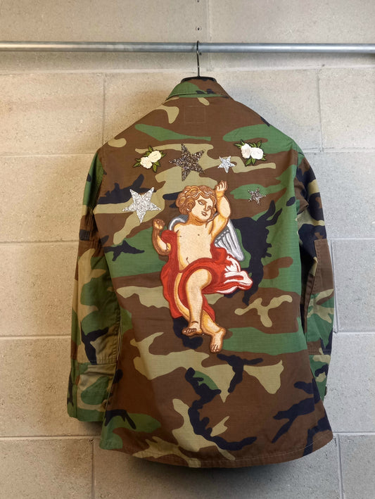 Original Jacket Customized Camouflage Roses