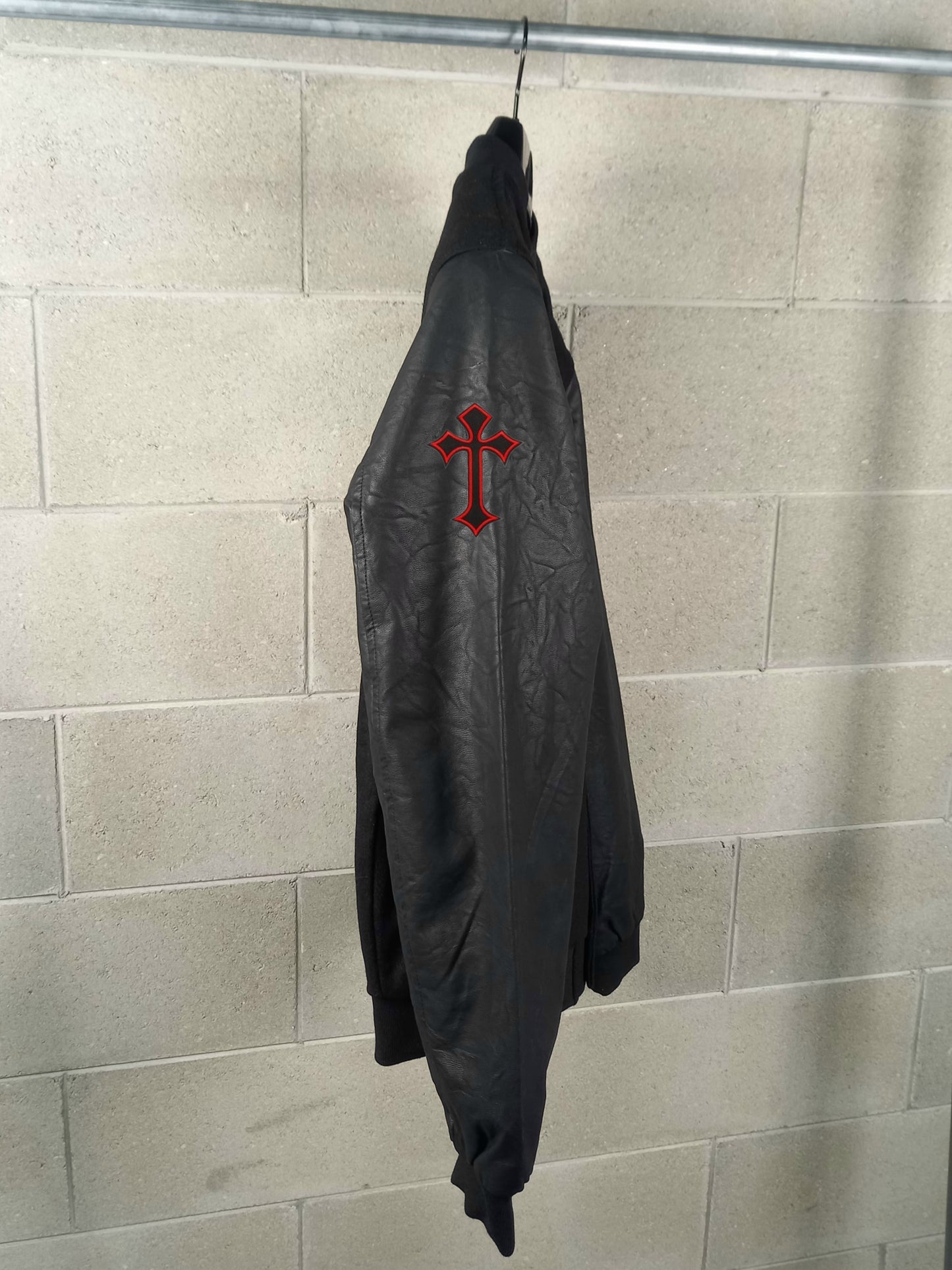 Varsity College Jacket Black/Black Imbottito