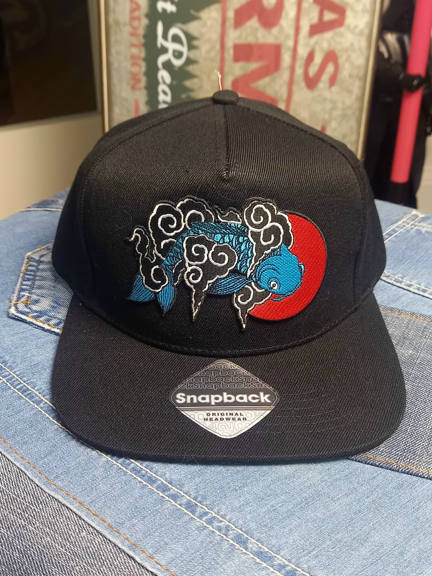 Baseball Snapback Cap Carpa Koi onesize
