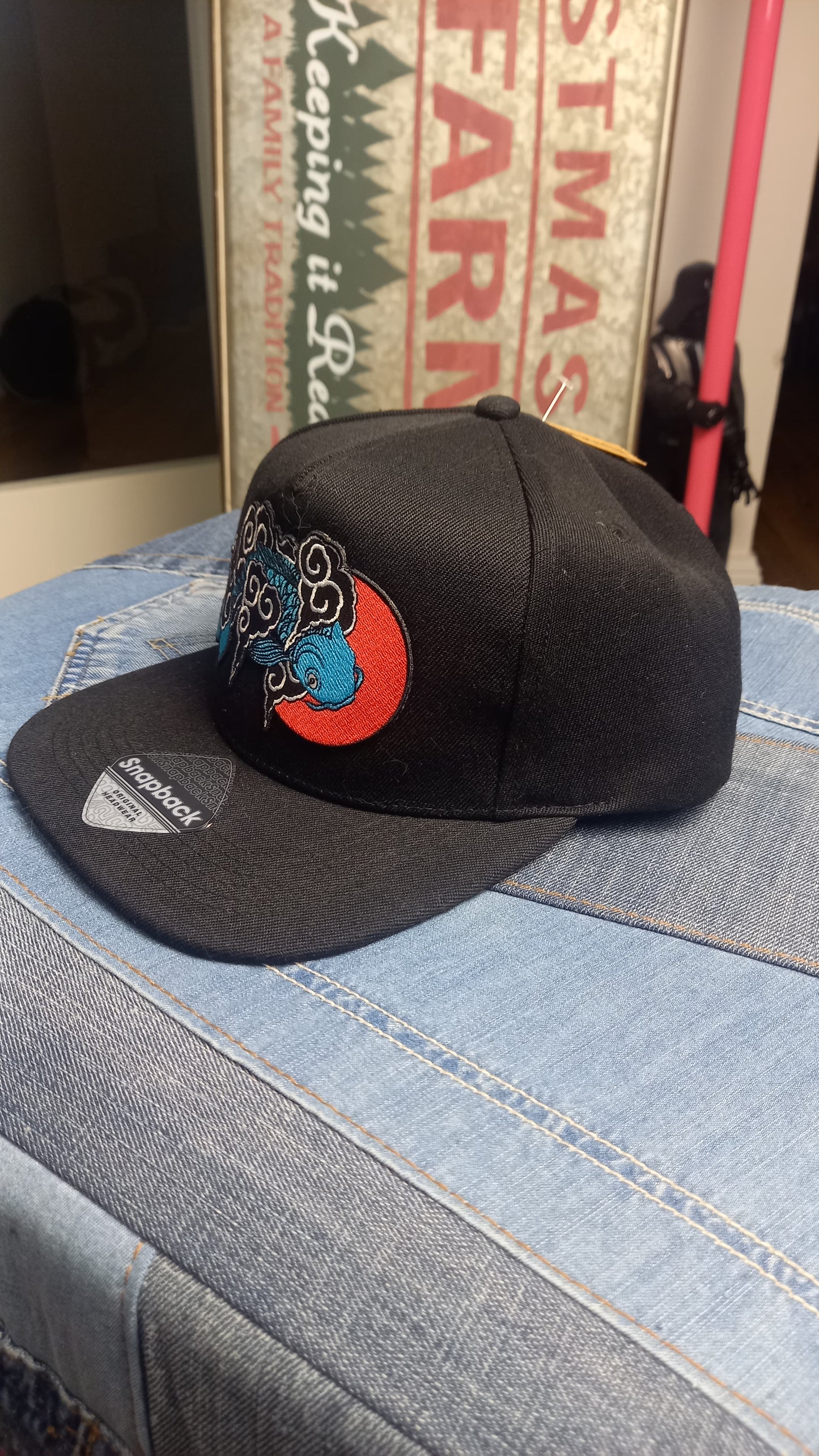 Baseball Snapback Cap Carpa Koi onesize