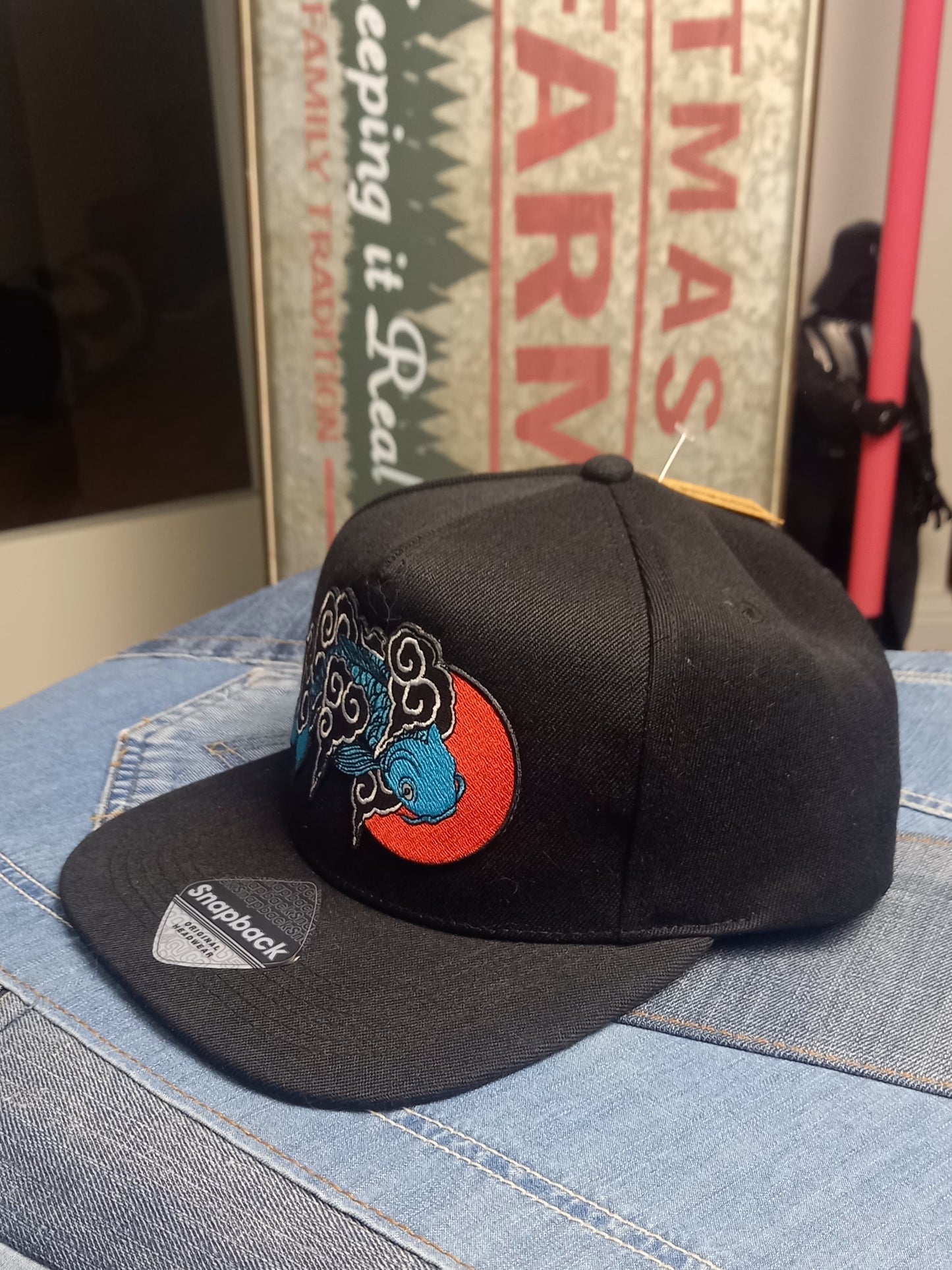 Baseball Snapback Cap Carpa Koi onesize
