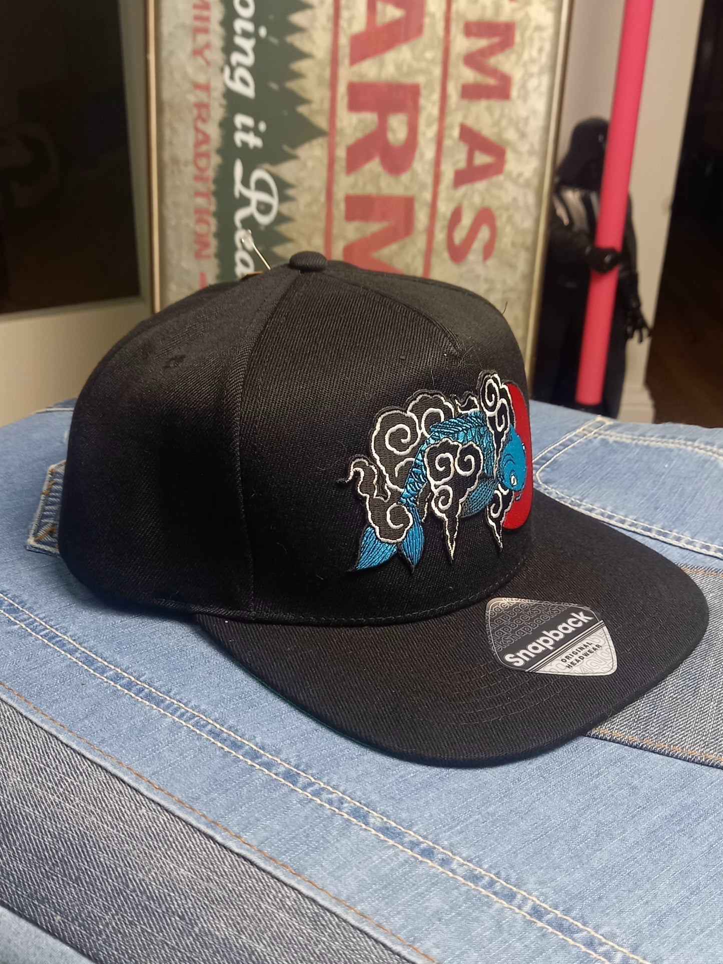 Baseball Snapback Cap Carpa Koi onesize