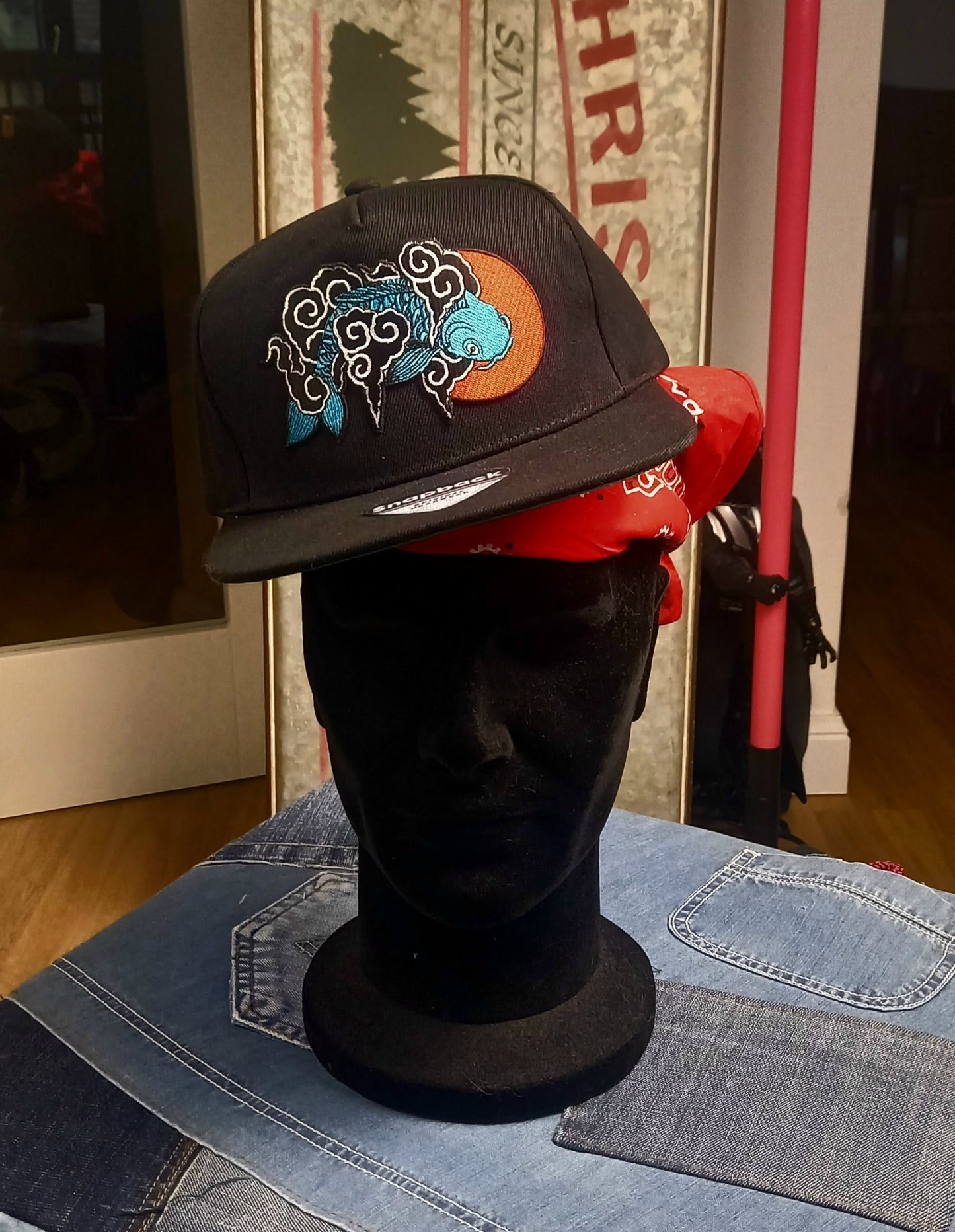 Baseball Snapback Cap Carpa Koi onesize
