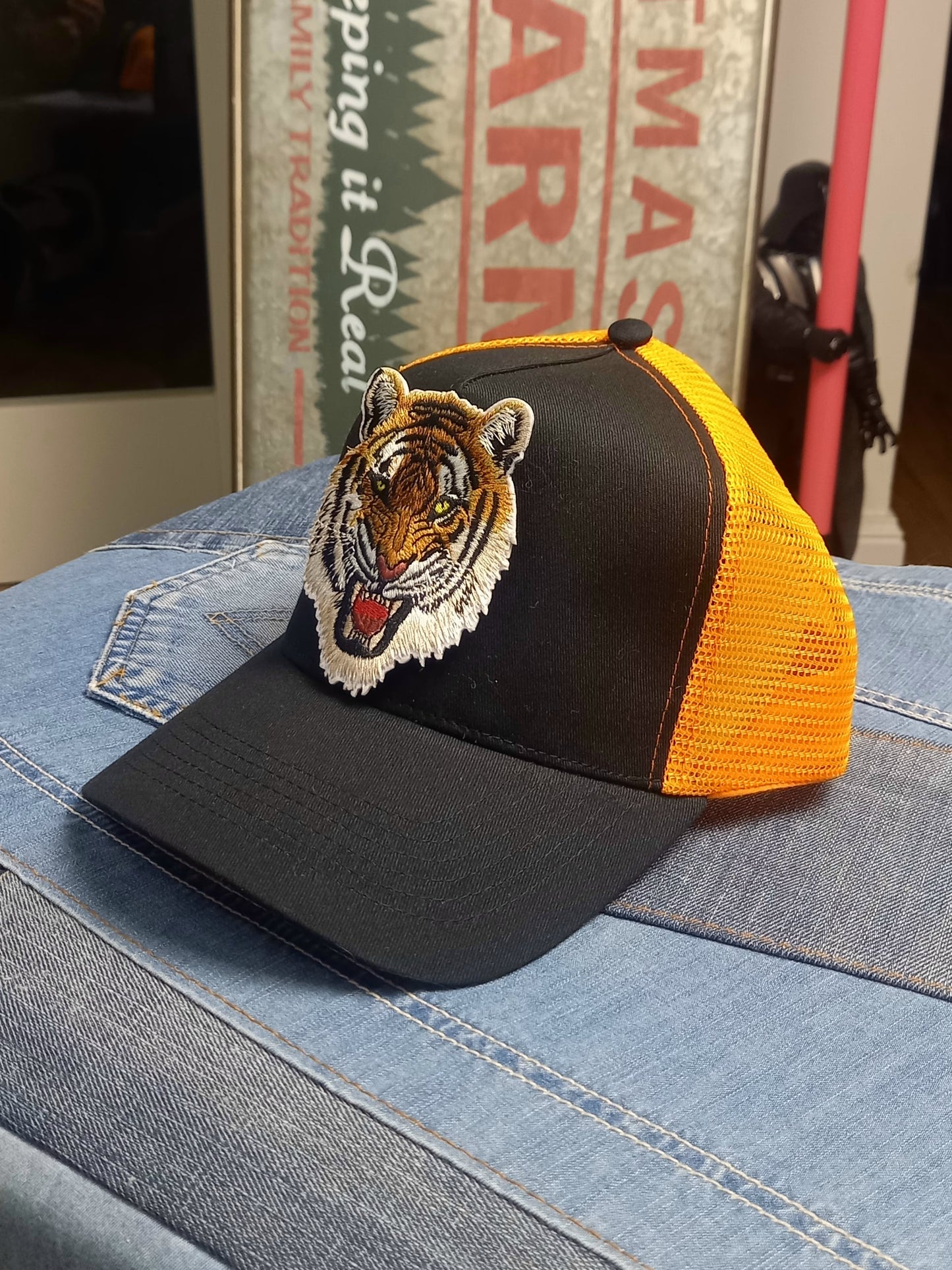 Baseball Trucker Cap Tiger onesize