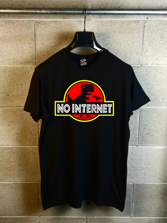 T-shirt Black No Internet