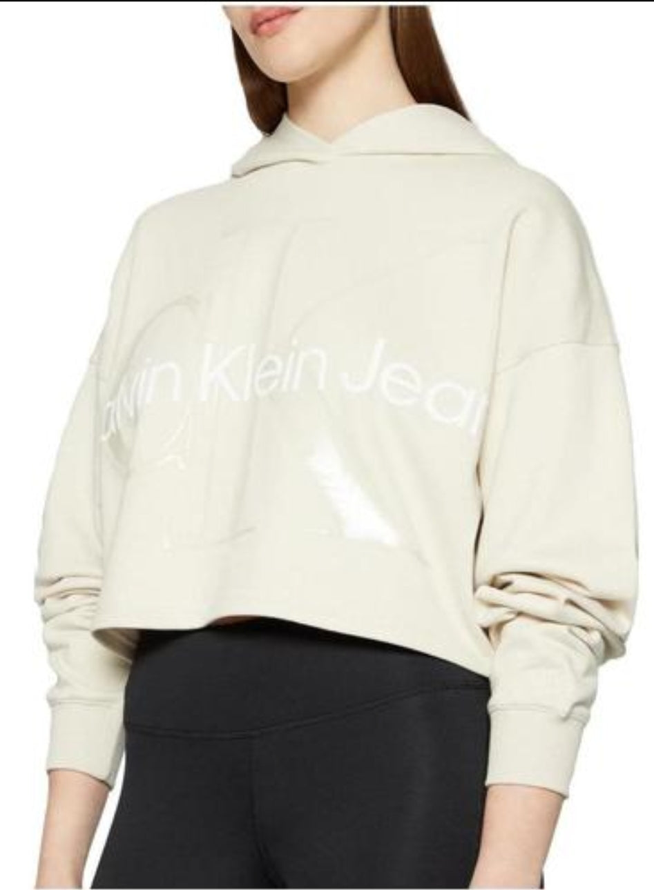 Calvin Klein® Felpa Leggera Egg Shell