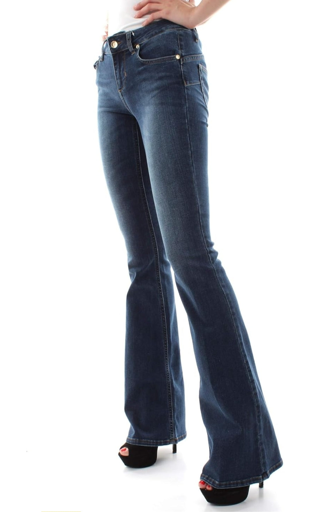 Liu Jo® Jeans Zampa Denim Blue Blow Up Beat Regular UXX030D4186