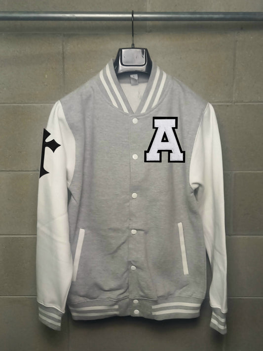 Varsity College Felpa Melange Grey/White