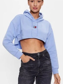 Tommy Hilfiger® Felpa Blu Regular Fit Crop Turchese
