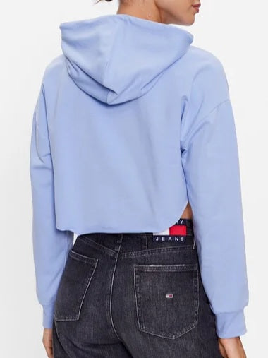 Tommy Hilfiger® Felpa Blu Regular Fit Crop Turchese