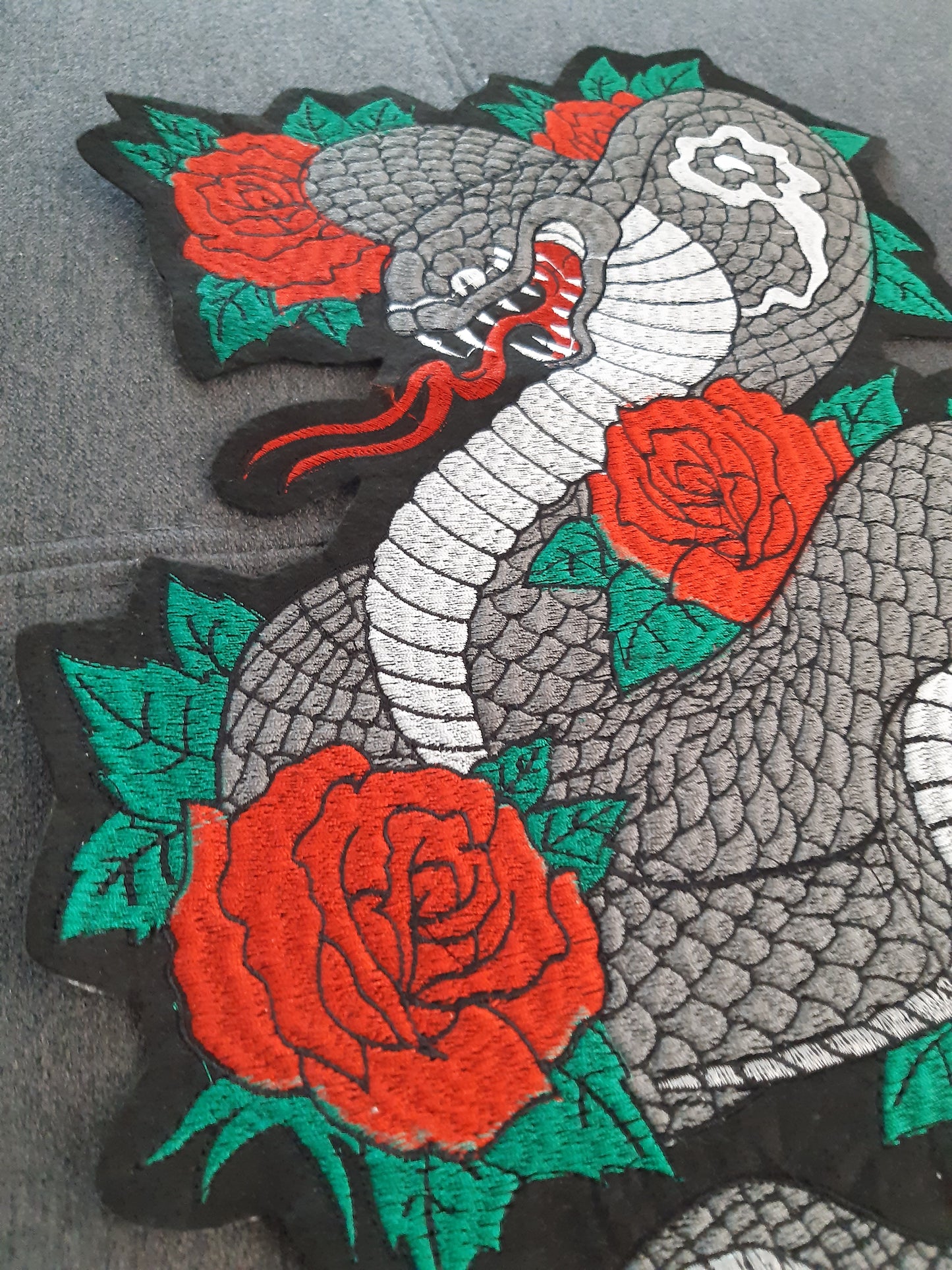 Toppa Patch Ricamata Snake XXL