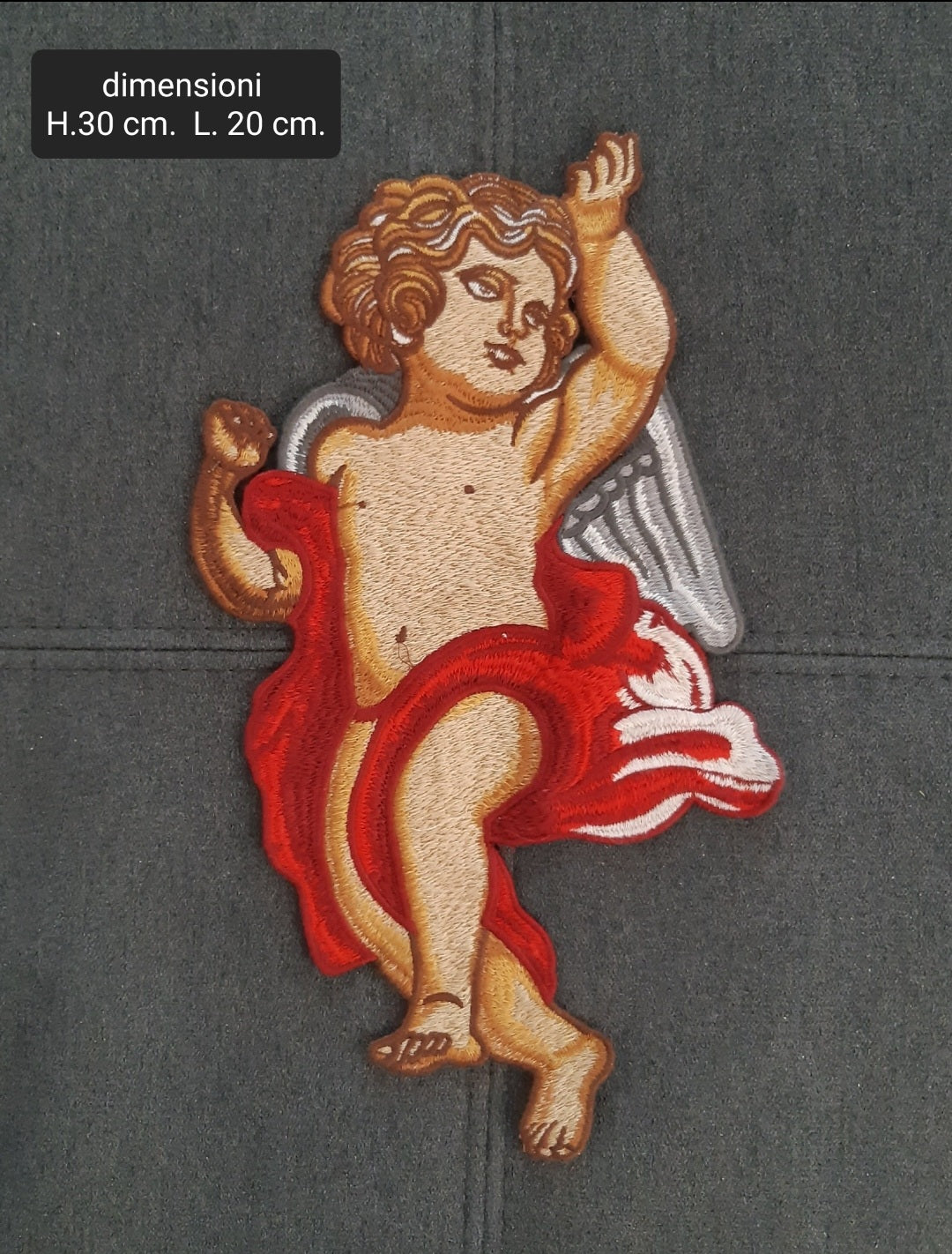Coppia Toppe Patches Ricamate Angels