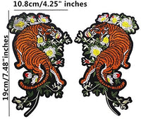 Coppia Patch Ricamate Tigers